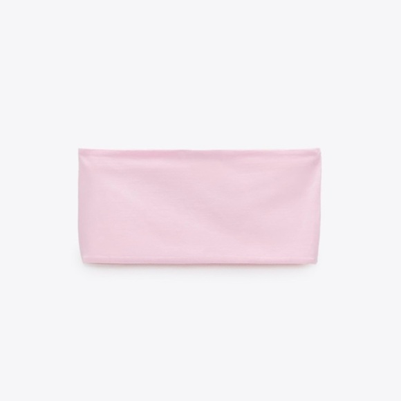 BNWT ZARA Washed Effect Shorts + Ruched Bandeau Top 2pc set - Picture 3 of 6